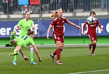 In der Frauen-Bundesliga sollen ab der Saison 2023/24 Montagsspiele eingef&uuml;hrt werden. - Swen Pf&ouml;rtner/dpa/Symbolbild
