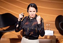 Belarussische Oppositionsf&uuml;hrerin Tichanowskaja in Berlin - Kay Nietfeld/dpa