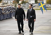 Ukraine-Krieg - Selenskyj in Schweden - Fredrik Sandberg/TT News Agency via AP/dpa