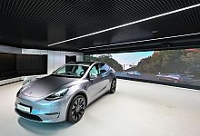 Tesla Model Y in der Gigafactory Berlin-Brandenburg - Patrick Pleul/dpa/dpa-tmn