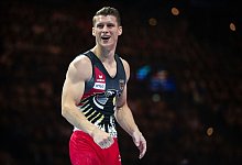 Neunter im Mehrkampf: Lukas nachdem er am Barren geturnt hat. - Marius Becker/dpa