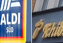 Aldi S&uuml;d und Tchibo - Andreas Arnold/ Oliver Berg/dpa