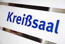 Schriftzug «Kreißsaal» - Sina Schuldt/dpa