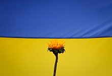 Ukrainische Flagge - Jesus Vargas/