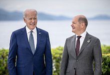 Biden und Scholz - Michael Kappeler/dpa