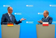 Kanzler Merz in Warschau - Michael Kappeler/dpa