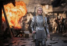 Morfydd Clark als Galadriel in einer Szene aus «Der Herr der Ringe: Die Ringe der Macht» - die Streamingserie geht bei Amazon Prime online. - Matt Grace/Amazon Studios/dpa