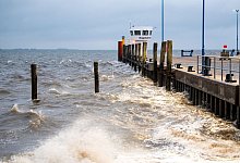 Stürmisches Wetter im Norden - Dagebüll - Daniel Bockwoldt/dpa/Daniel Bockwoldt
