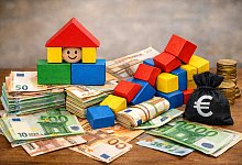 Geld verutreut - KI genriert (Symbolbild)