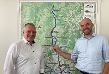 Start der sogenannten Eifel-Pipeline - Birgit Reichert/dpa