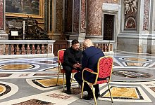 Papst Franziskus gestorben - Beisetzung - Uncredited/Ukrainian Presidential Press Service/AP/dpa