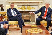 US-Pr&auml;sident Trump empf&auml;ngt Bundeskanzler Merz - Michael Kappeler/dpa Pool/dpa