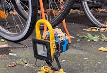 Verdächtiger Gegenstand vor Landgericht war Scheinwerfer - Benjamin Westhoff/dpa