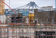 Museums-Baustelle nahe Potsdamer Platz - Michael Kappeler/dpa