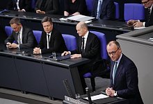 Merz, Scholz, Habeck und Lindner - Kay Nietfeld/dpa