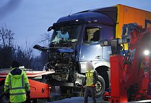 Unfallserie auf der A44 - Tote und Verletzte - Christian M&uuml;ller/dpa