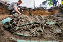 Pestfriedhof aus dem 17. Jahrhundert in Nürnberg - Daniel Karmann/dpa