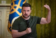 Ukrainischer Pr&auml;sident Selenskyj - Efrem Lukatsky/AP/dpa