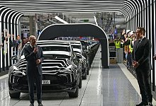 Eröffnung Tesla-Fabrik Berlin Brandenburg - Patrick Pleul/dpa-Zentralbild POOL/dpa