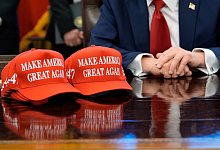 Neuer Fanartikel: Sohn Eric wirbt für «Trump 2028»-Kappe - Alex Brandon/AP/dpa