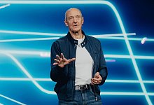 Siemens-CEO Roland Busch auf der Technikmesse CES - Uncredited/Siemens/dpa