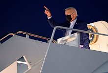 20 Jahre nach Anschl&auml;gen vom 11. September - Biden nach NewYork - Foto: Evan Vucci/AP/dpa