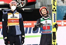 Geiger und Eisenbichler - Foto: Daniel Karmann/dpa