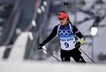 Konnte ihren Gold-Coup nicht wiederholen: Biathletin Denise Herrmann. - Hendrik Schmidt/dpa-Zentralbild/dpa