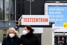 Corona-Testzentrum in Hannover - Foto: Julian Stratenschulte/dpa