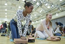 Wiederbelebungstraining "Kids save lives" - picture alliance/dpa
