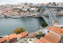 Br&uuml;cke Dom Luis in Porto - Foto: Jan Woitas/dpa-Zentralbild/dpa