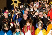 Aktion Dreikoenigssingen wird in Paderborn eroeffnet - epd