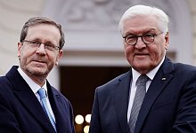 Bundespr&auml;sident Steinmeier und Israels Pr&auml;sident Herzog - Carsten Koall/dpa
