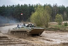 Panzerfahren in Brandenburg - Hannes P. Albert/dpa