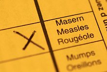 Impfpass mit Masern-Impfung - Foto: Tom Weller/dpa