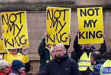 Monarchie-Gegner - Owen Humphreys/PA Wire/dpa