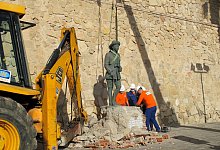 Franco-Statue in Spanien entfernt - Óscar Giménez Barrios/EUROPA PRESS/dpa
