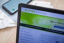 Ein Laptop mit der Elster-Webseite - Christin Klose/dpa-tmn