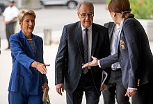 Schweizer Präsidentin in den USA - Mark Schiefelbein/AP/dpa