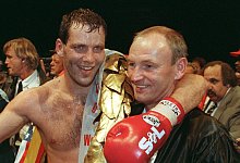 Henry Maske und Manfred Wolke - picture alliance / dpa