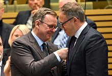 Bodo Ramelow und Mario Voigt - Martin Schutt/dpa