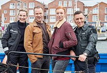 "Nord bei Nordwest" - Dreharbeiten auf Fehmarn - Georg Wendt/dpa