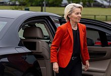 Von der Leyen in Litauen - Mindaugas Kulbis/AP/dpa