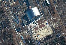 Insgesamt soll im Sperrgebiet um das stillgelegte Atomkraftwerk Tschernobyl eine Fläche von mehr als zwei Quadratkilometern in Flammen stehen. (Archivbild) - Uncredited/Maxar Technologies via AP/dpa