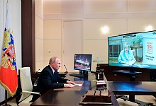 Putin und Pamfilowa - Foto: Alexei Druzhinin/Pool Sputnik Kremlin/AP/dpa