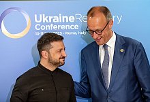 Selenskyj und Merz - Michael Kappeler/dpa