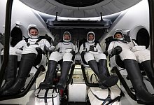 Vier ISS-Raumfahrer wieder auf der Erde gelandet - Joel Kowsky/NASA via AP/dpa