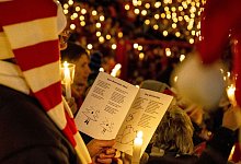 Weihnachtssingen im Stadion An der alten F&ouml;rsterei - Christophe Gateau/dpa