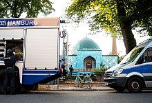 Razzien gegen Islamisten - Blaue Moschee Hamburg - Daniel Bockwoldt/dpa