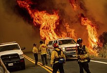 Im Einsatz - Foto: Noah Berger/AP/dpa